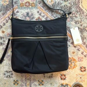Tory Burch nylon swing pack black crossbody